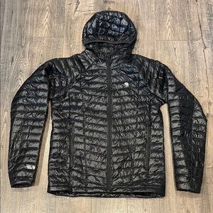 Mountain Hardwear Men's Black Hooded Jacket